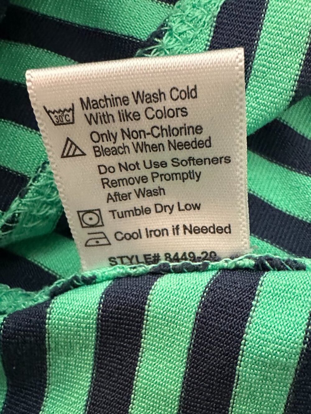 Bollé Golf Tank & Skort Set Women's Large Green Navy Striped Athletic Tennis Out - Picture 5 of 11